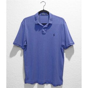 Polo Ralph Lauren Men's Classic Polo Shirt Size M Blue Preppy Golf Blue Pony